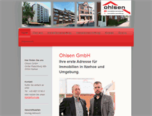 Tablet Screenshot of ohlsen-iz.de
